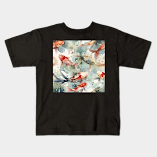Watercolor Koi pattern -2 Kids T-Shirt
